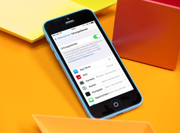 In iOS 8 bekommt Ihr etwas mehr Kontrolle über den Akkufresser Ortungsdienste