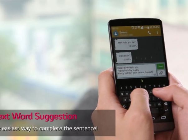 Schnelleres Tippen steht im Vordergrund des Smart-Keyboard-Updates für das LG G3