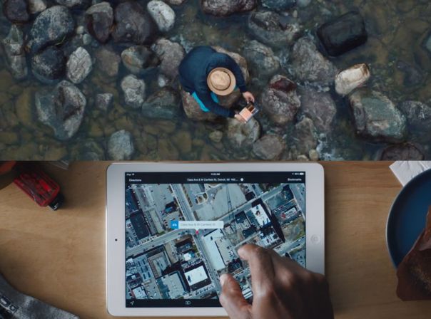 Die neuen Spots zeigen das iPad unter anderem als mobiles Aufnahmegerät und Routenplaner