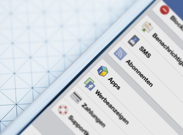 Facebook Einstellungen Apps