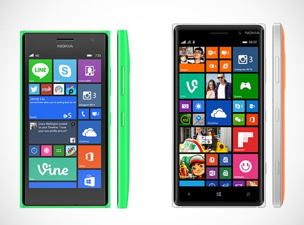 Lumia 730 und 735 sind baugleich, und auch das Lumia 830 folgt dem typischen Nokia-Design