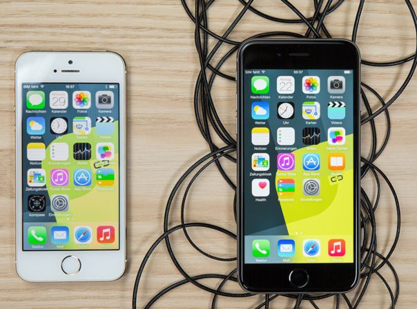 Ist neu immer besser? iPhone 5s (li.), iPhone 6 (re.)