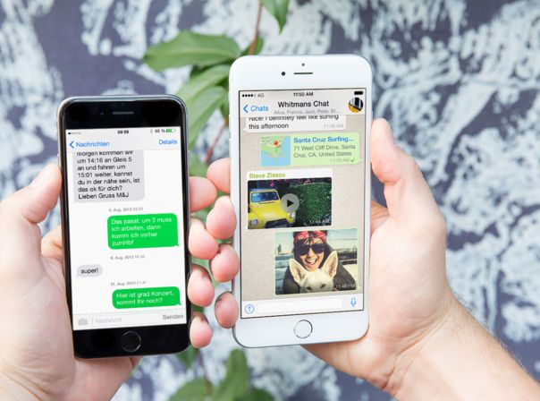 SMS vs. WhatsApp: Der grüne Messenger bleibt weitestgehend unabhängig