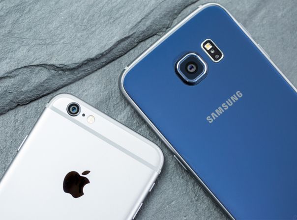 Vergleich iPhone 6 und Samsung Galaxy S6