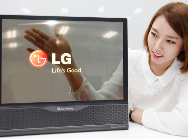 LG transparent OLED TV