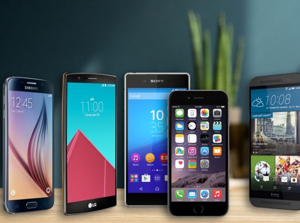 Samsung Galaxy S6, LG G4, Sony Xperia Z4, iPhone 6, HTC One M9