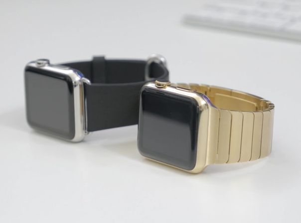 Apple Watch mit Vergoldung von WatchPlate