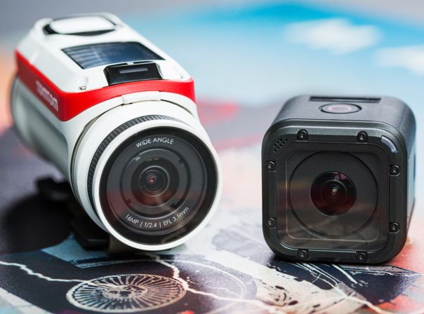 TomTom Bandit vs. GoPro Hero4 Session: Der Preis ist gleich, sonst aber viel anders.