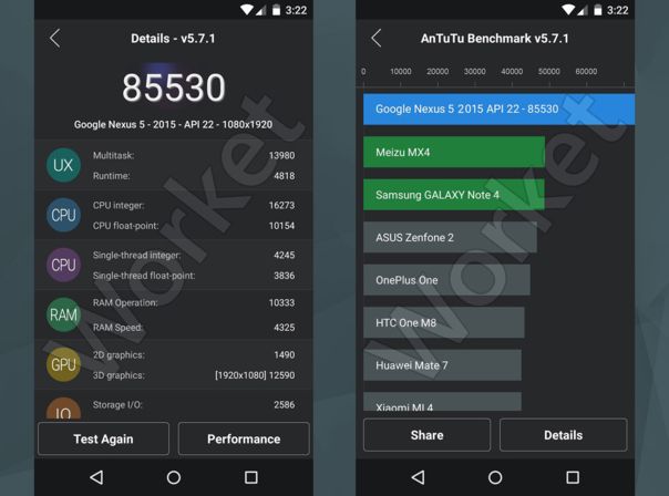 Nexus 5 Antutu Benchmark