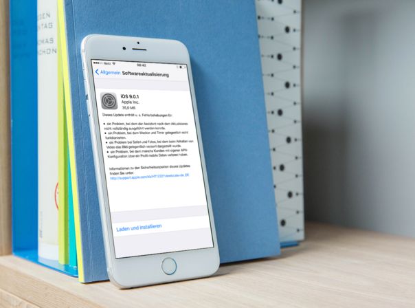 Softwareaktualisierung iOS 9.0.1