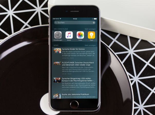 iOS 9: Die Vorschläge von Spotlight gehören zur Proactive