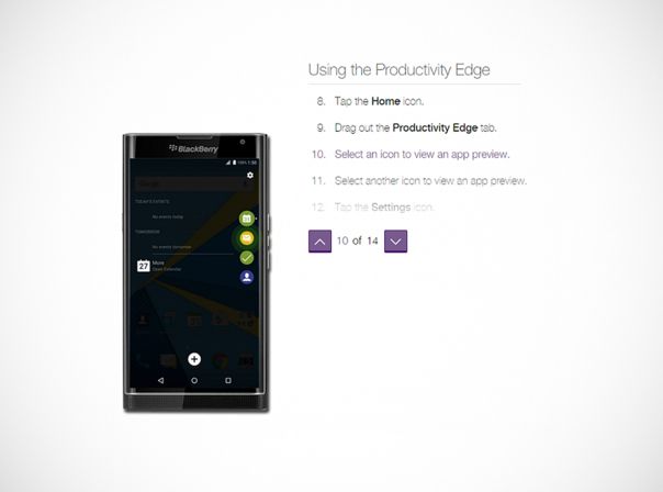 Blackberry Priv Productivity Edge Leak