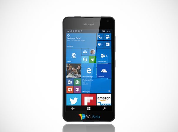 Microsoft Lumia 650 render