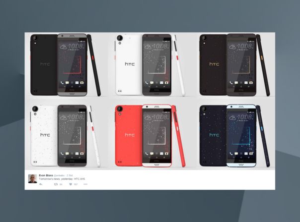 HTC One A16 evleaks twitter