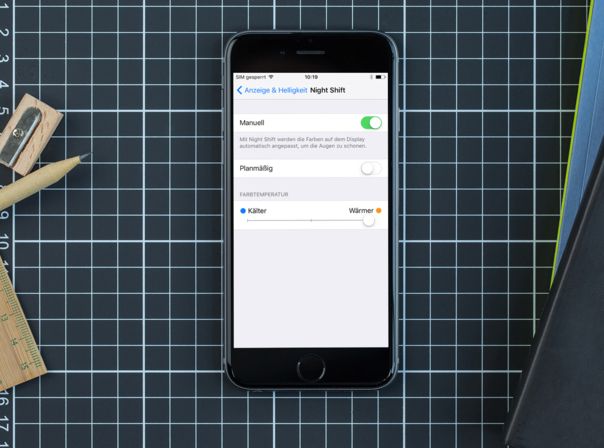 iOS 9.3 Beta 3: Zurück zu Night Shift - Nachtschicht war zwar die korrekte Übersetzung, klingt aber merkwürdig.