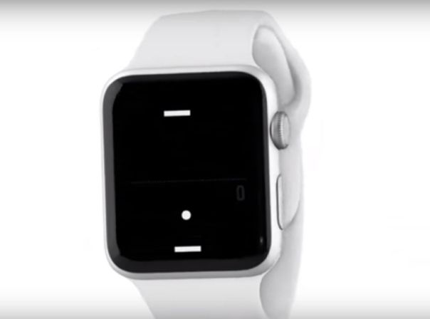 A tiny Game of Pong Apple Watch