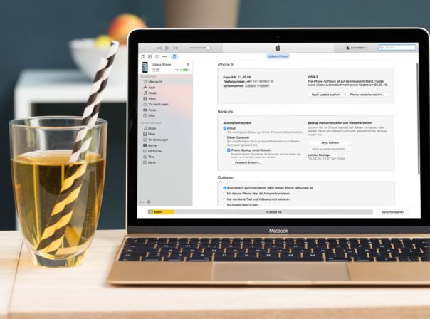 Über iTunes legt Ihr ein Backup an und könnt auch iOS-Updates installieren.