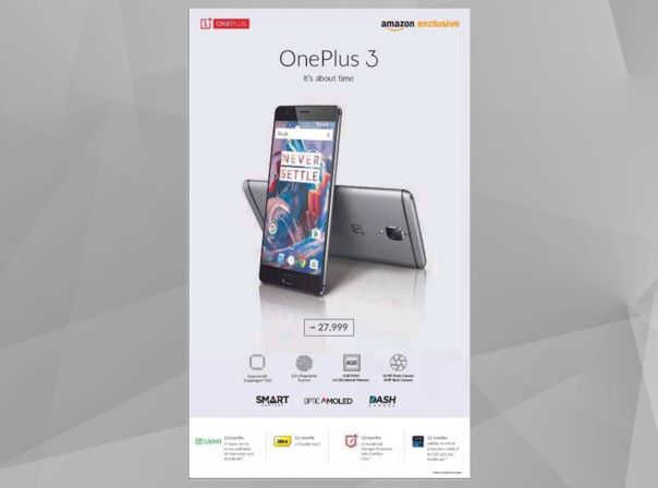 OnePlus 3 Werbung Indien Mashable