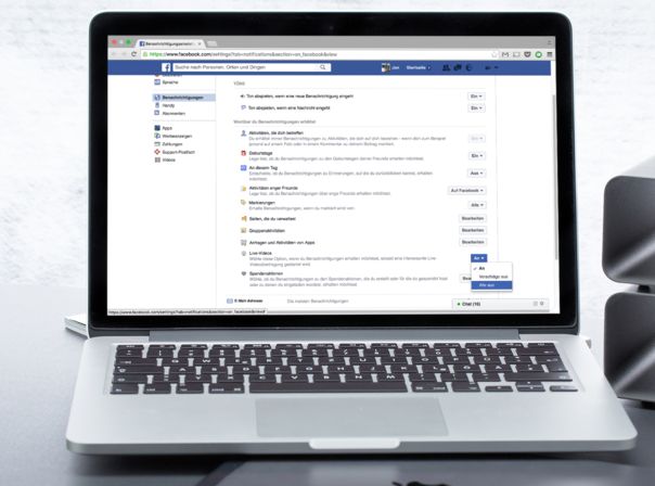 Facebook Live-Videos MacBook