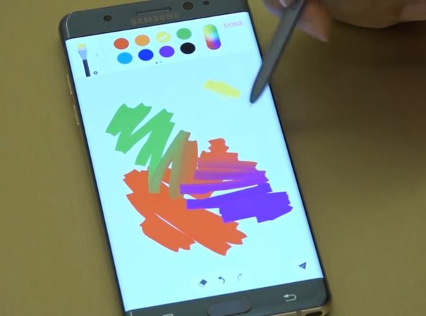 Galaxy Note S7 S Pen Notes App