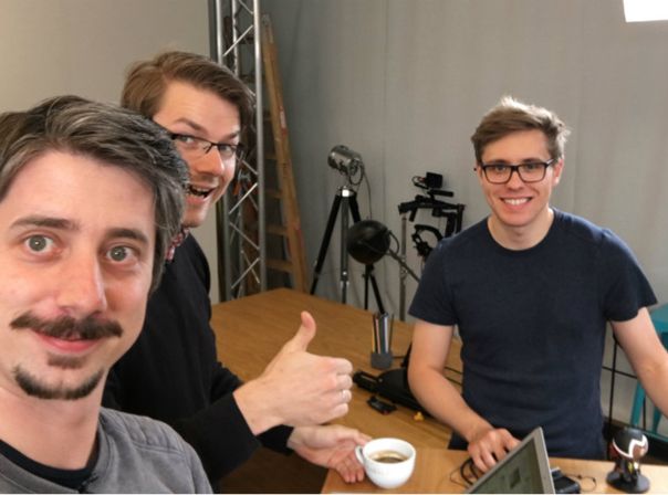 Prä-Podcast-Selfie