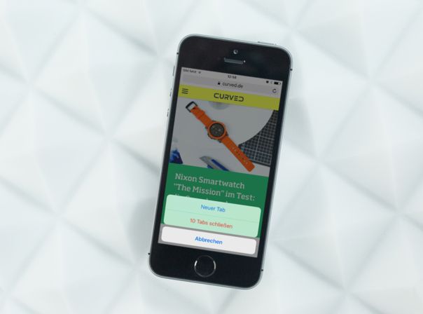 iOS 10: Alle Tabs in Safari auf einmal löschen.