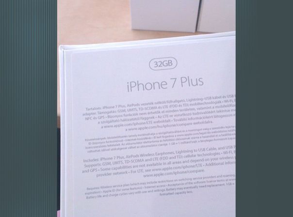 iPhone 7 AirPos Box Leak