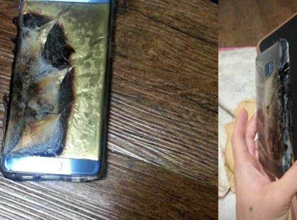 Samsung Galaxy Note 7 Akku Explosion User Foto