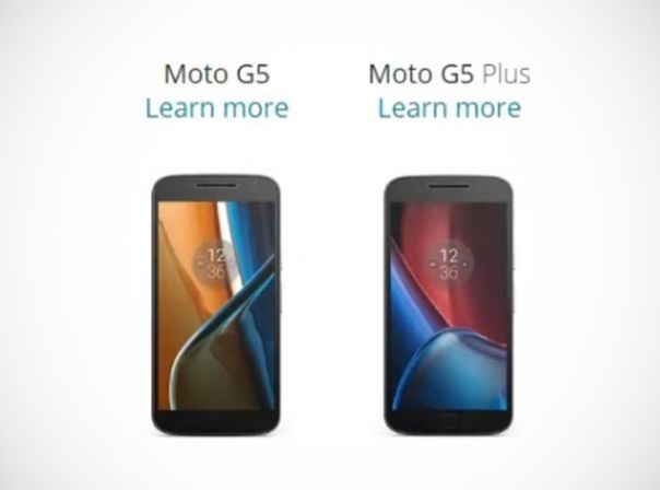 Moto G5 G5 Plus Leak