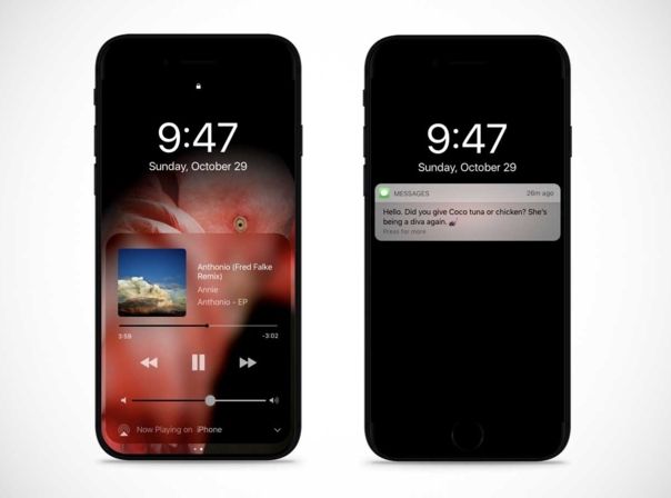 So könnte das iPhone 8 mit Dark Mode aussehen