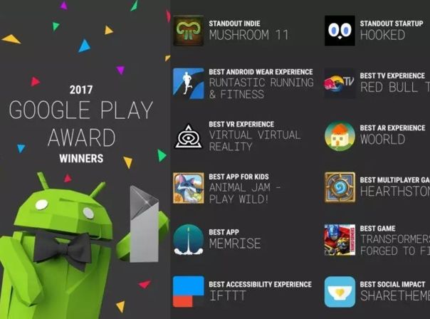 Google Play Awards 2017