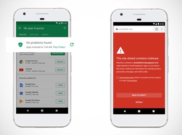 Google Play Protect schützt Euer Smartphone vor Schädlingen