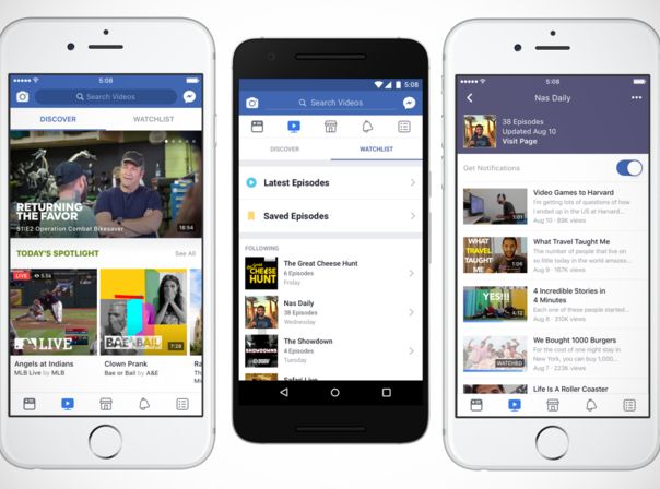 Facebook Watch soll auch TV-Serien und Sport-Events übertragen