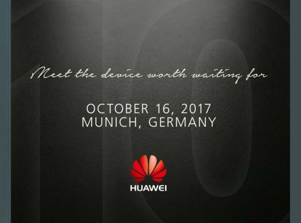 Das ist die Einladung zur Enthüllung des Huawei Mate 10