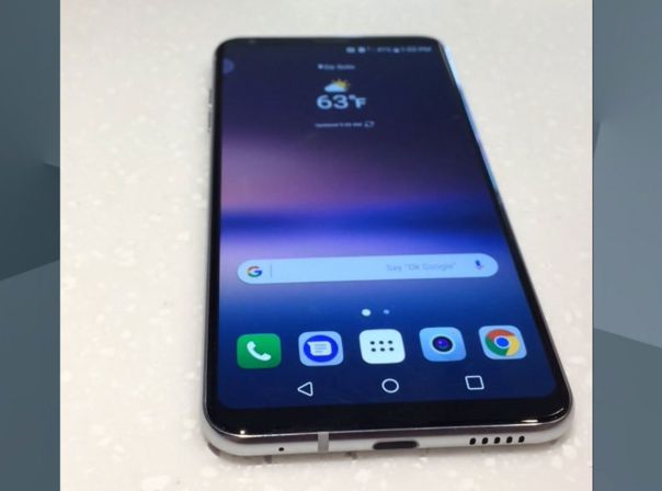 So soll die Vorderseite des LG V30 aussehen