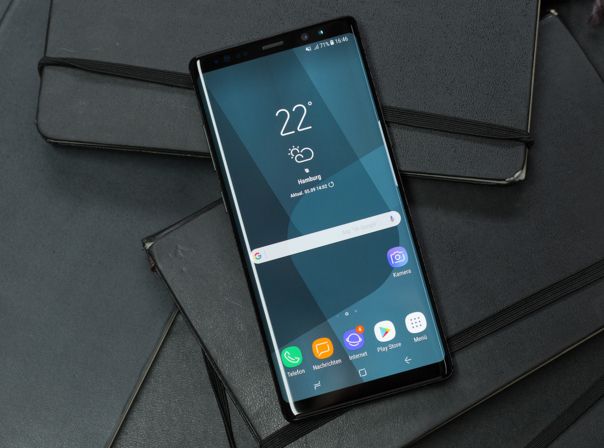 Infinity-Display des Galaxy Note 8