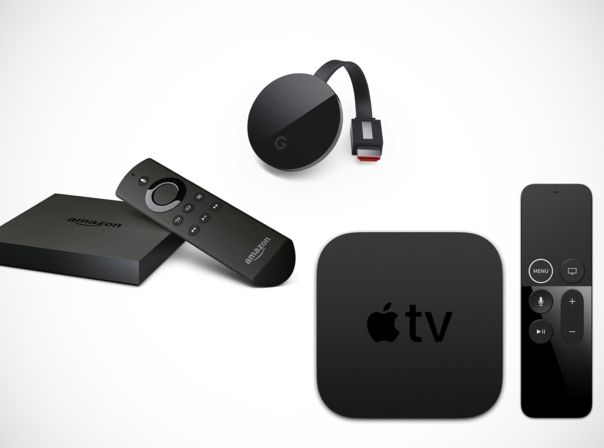 Google Chromecast Ultra, Amazon Fire TV, Apple TV 4K