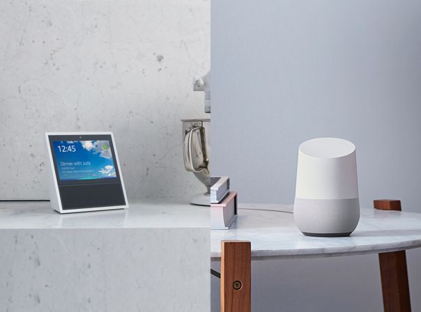 Amazon Echo Show und Google Home