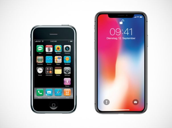 iPhone 1 vs. iPhone X