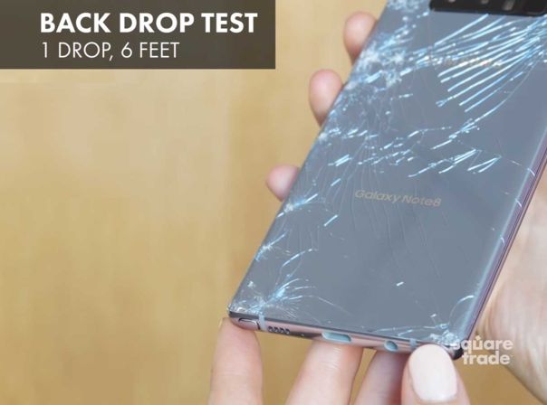 Das Galaxy Note 8 im Droptest