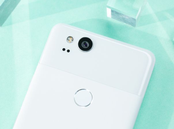 Die Rückseite des Google Pixel 2