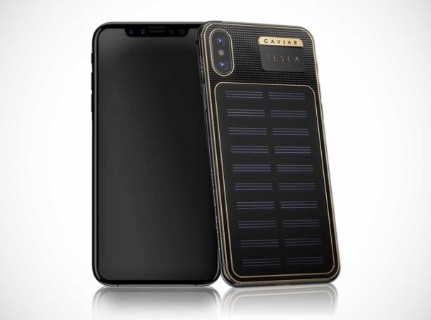 Das iPhone X Tesla hat ein Solar-Panel