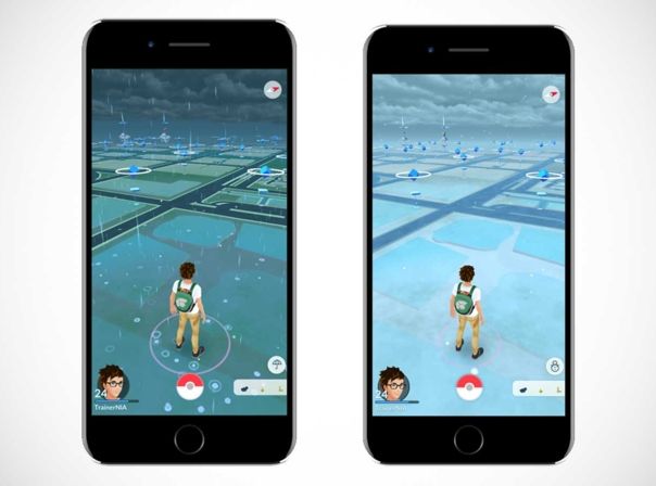 Nun gibt es Wetter-Effekte in Pokémon GO