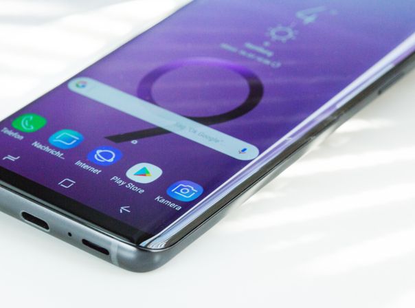 Das Display des Galaxy S9