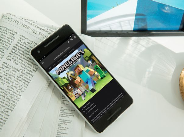 Auch Minecraft wird im Xbox Mobile Store zu finden sein