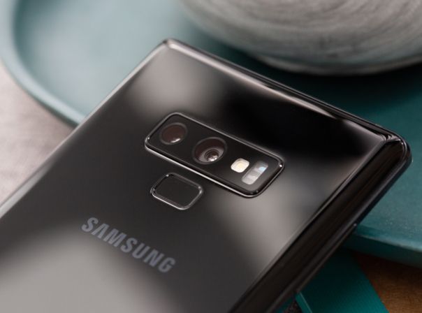 Samsung Galaxy Note 9 Kamera und Fingerabdrucksensor auf der Rückseite