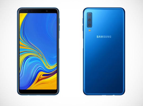 Das Samsung Galaxy A7 von 2018 hat eine Triple-Kamera