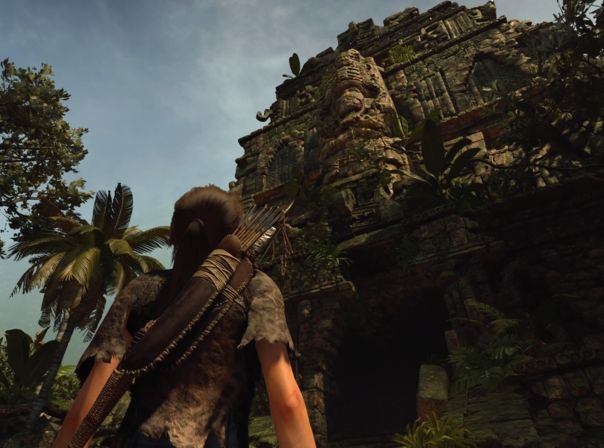 Lara und Tempel