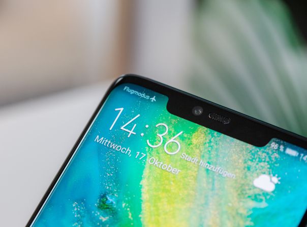 Die Notch des Huawei Mate 20 Pro