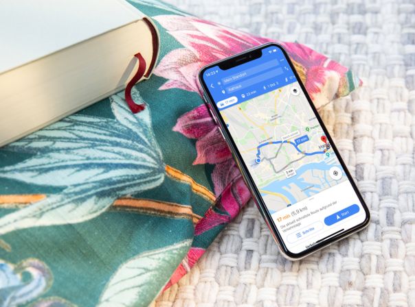 Google Maps auf dem iPhone X